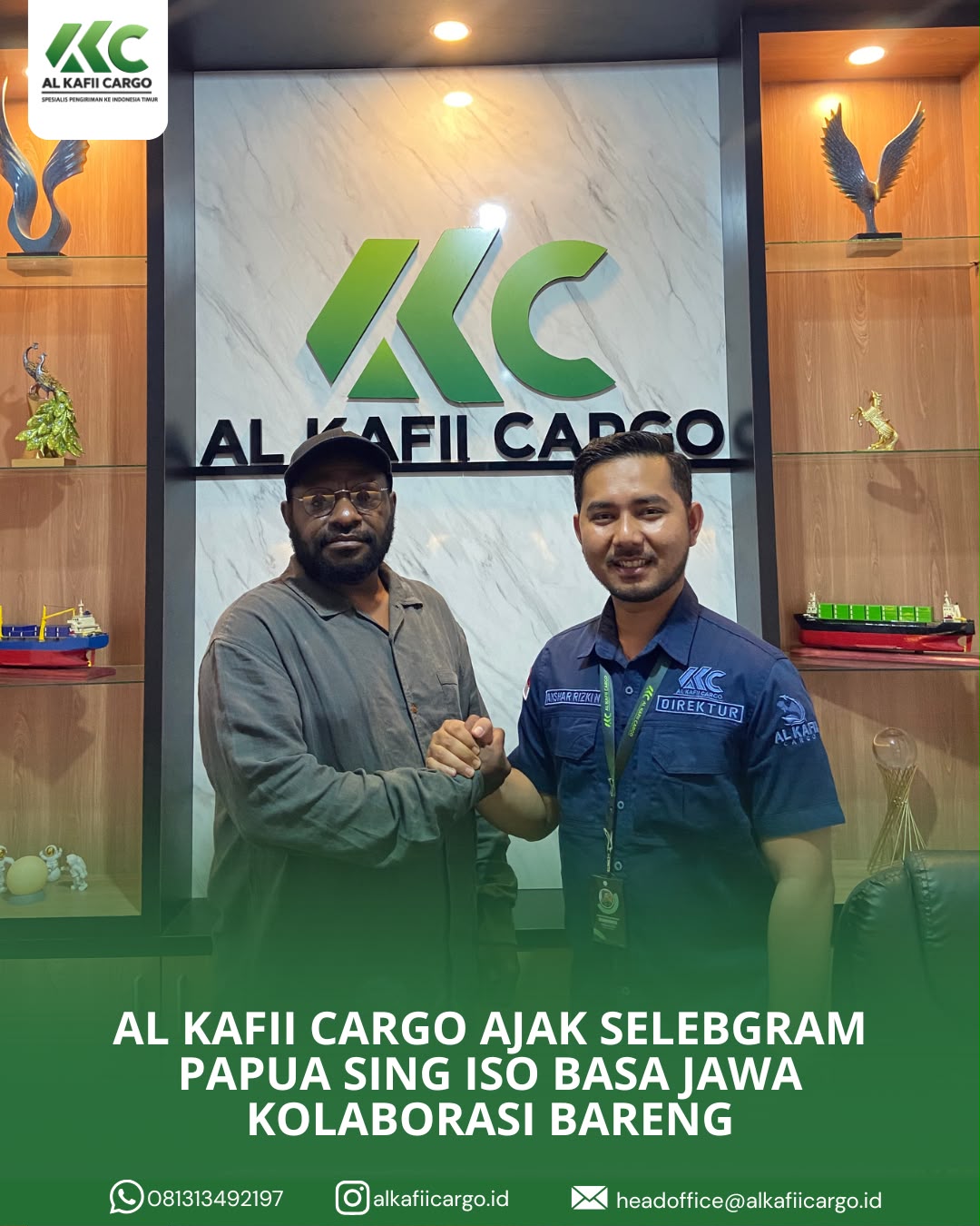 Al Kafii Cargo Ajak Selebgram Papua Sing Iso Basa Jawa Kolaborasi Bareng